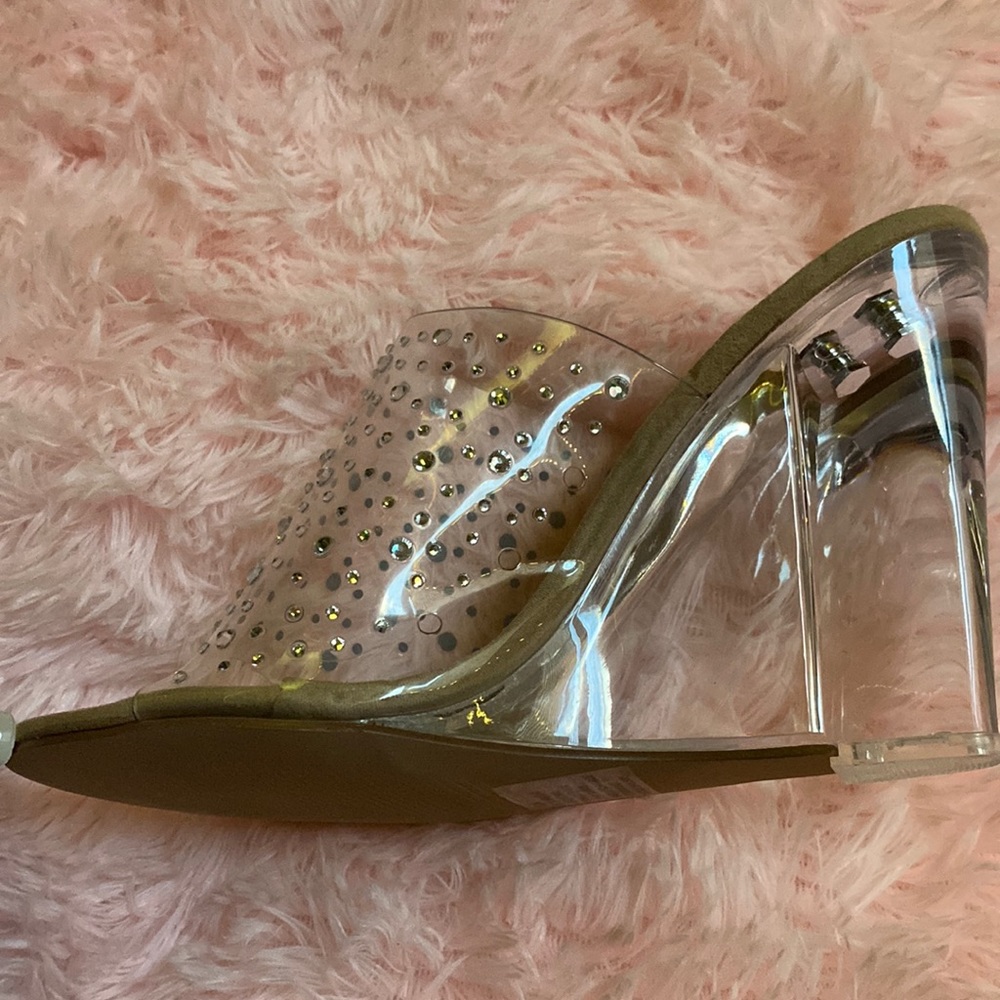 Shoedazzle Rhinstone Wedge Heels